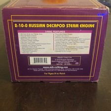 MTH 2-10-0 O Steam Russian Decapod Atlantic Coast Line 20-3308-1
