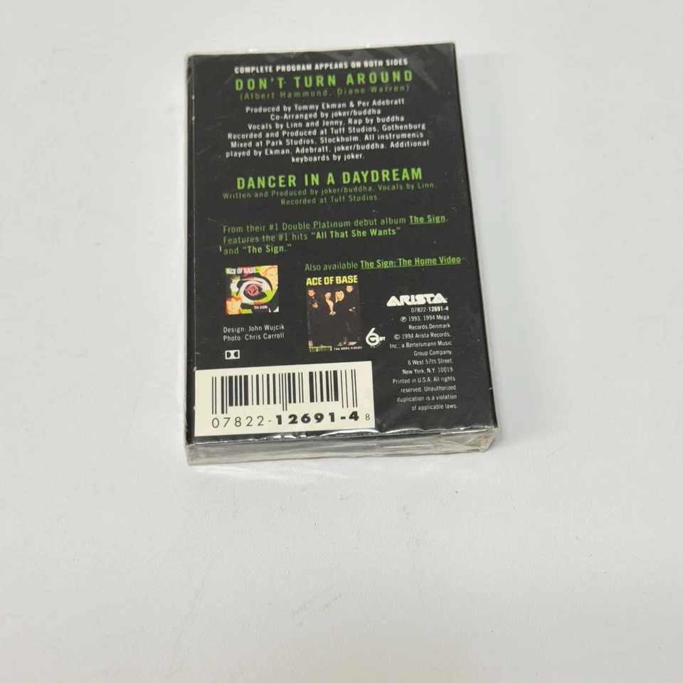 Don't Turn Around [Single] by Ace of Base (Cassette, May-1994, Arista)  Sealed  - Image 2 of 4