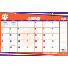 Turner Licensing,  Clemson Tigers 2026 Desk Pad 17" X 11"