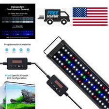 Adjustable LED Aquarium Light with Timer for 30-36 Inch Fish Tanks Full Spectrum