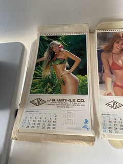 Vintage Pin Up Advertising Calendar 1990