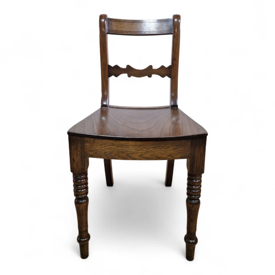 Antique style occasional chair by Simon Simpson oak bedroom / hall / desk chair - Image 4 of 4