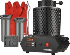 Electric Melting Furnace, 1350W Electric Gold Smelting Furnace Kit, 2102℉/1150℃
