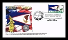 US COVER FIRST DAY OF SALE PANDA CACHET PICTORIAL CANCEL AMERICAN SAMOA FLAG