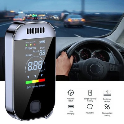 NEW Digital Breath Alcohol Tester Professional Breathalyzer With LCD Display USB