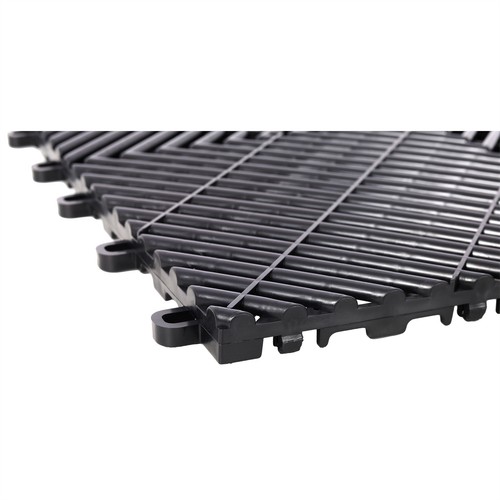 25pcs 15.6x15.6" Plastic Interlocking Modular Garage Flooring Tile Drainage Tile - Afbeelding 4 van 29