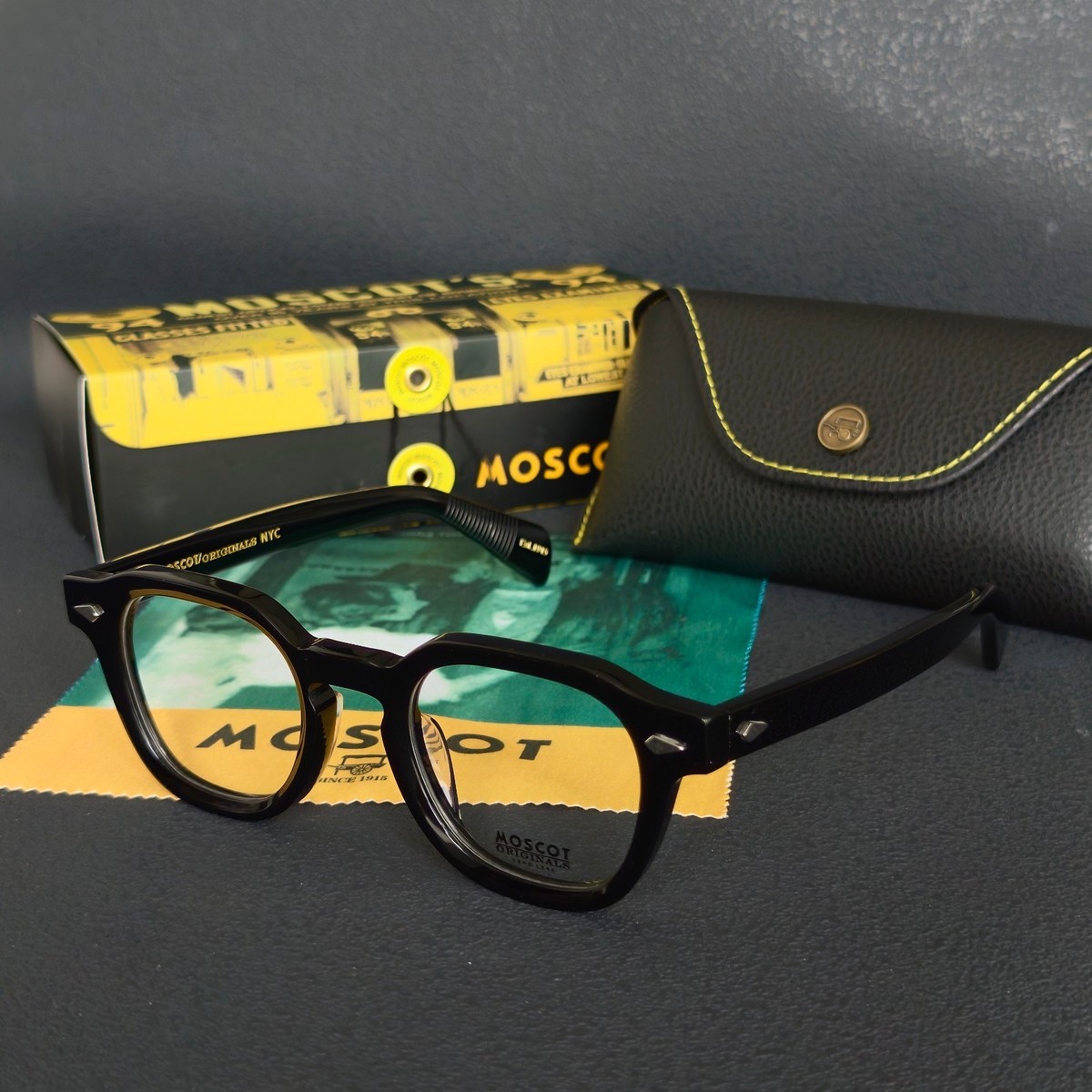 MOSCOT DOLT Eyeglasses Unisex Acetate Eyewear Free Case 46-23-145 