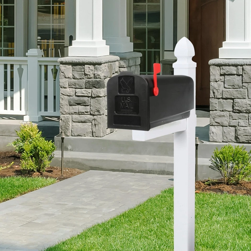 Architectural Mailboxes Parsons Medium Capacity, Plastic Post Mount Black - Image 2 of 4