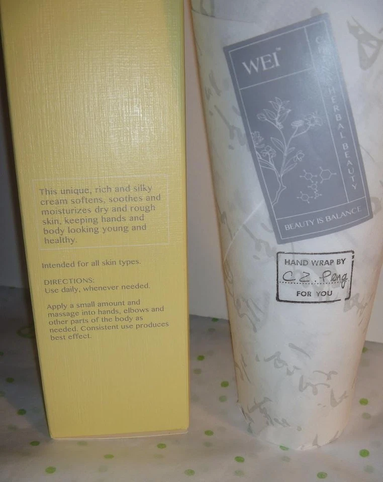 WEI EAST HERBAL Hand and Body PERFECTION Hydration Lotion Cream 3.4oz ORIGINAL! - Image 3 of 3