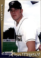 1999 Martinsville Astros Grandstand #4 Ryan Fitzgerald Mount Belview Texas Card