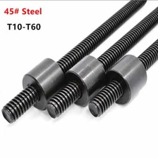 45# Steel T10 - T50 T55 T60 Round Trapezoidal Right-Hand Threaded Screw Rod Nuts