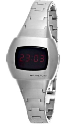 Hamilton PSR 74 Digital Quartz Stainless Steel Women's Watch H52304130