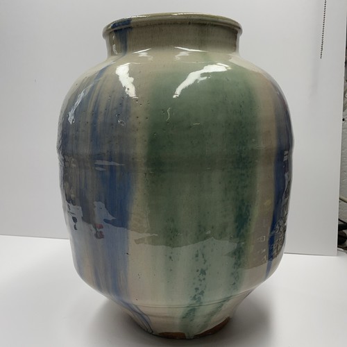 Vintage Japanese Pottery Shigaraki Tea Jar. 18.5”x13” - Picture 2 of 14
