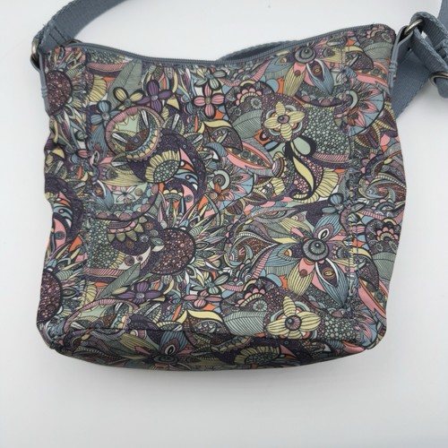 Sakroots Artist Circle Crossbody Gray Treehouse Style Rare - Picture 3 of 8