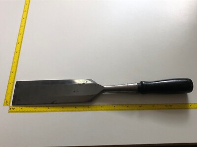 Winchester Chisel Rare 2 MASSIVE Antique Vintage CabinetMaker Carpenter 14  Long