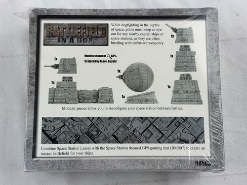 GF9 Battlefield in a Box Space Station Lasers NEW Sealed box BB563 rare find - Picture 4 of 6