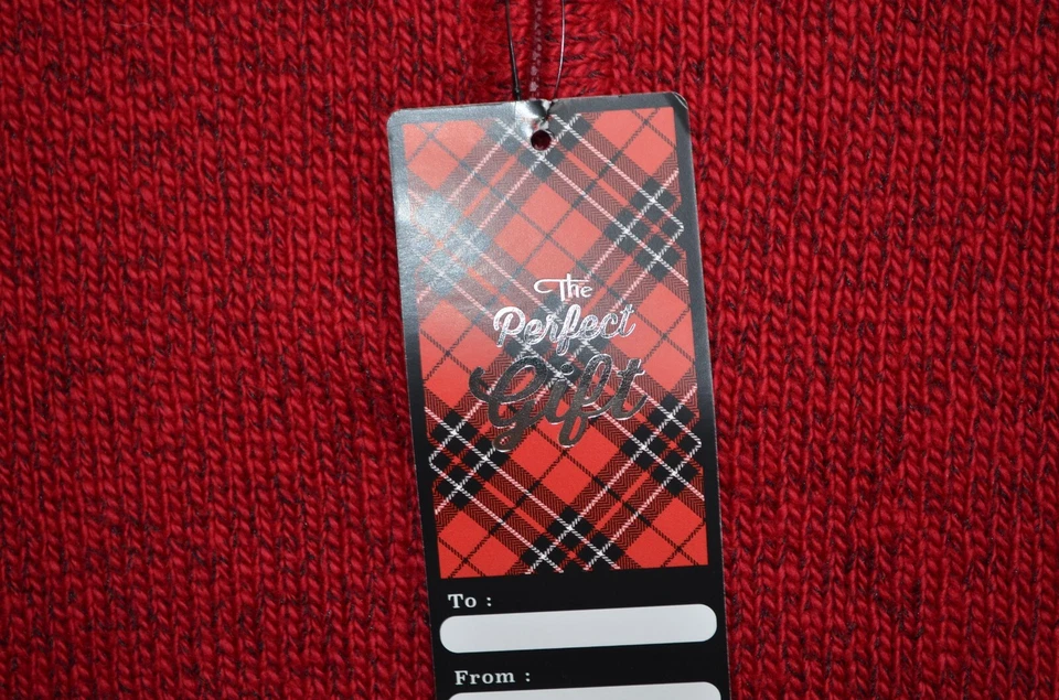 Chaps 1/4 Zip Sweater Red Mens Size XL Knit Pullover Long Sleeve New $80 - Image 3 of 4