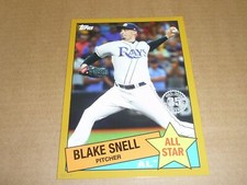 2020 Topps T2 1985 ALL STAR JUMBO GOLD 5 X 7 01/10 BLAKE SNELL RAYS