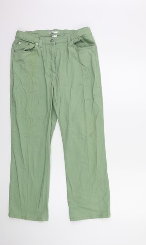 Damart Womens Green Trousers Size 16 