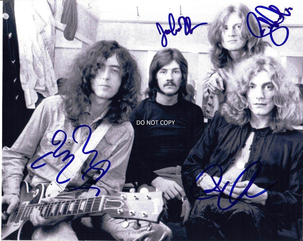 LED ZEPPELIN Autographed Signed 8x10 Reprint Photo Robert Plant
