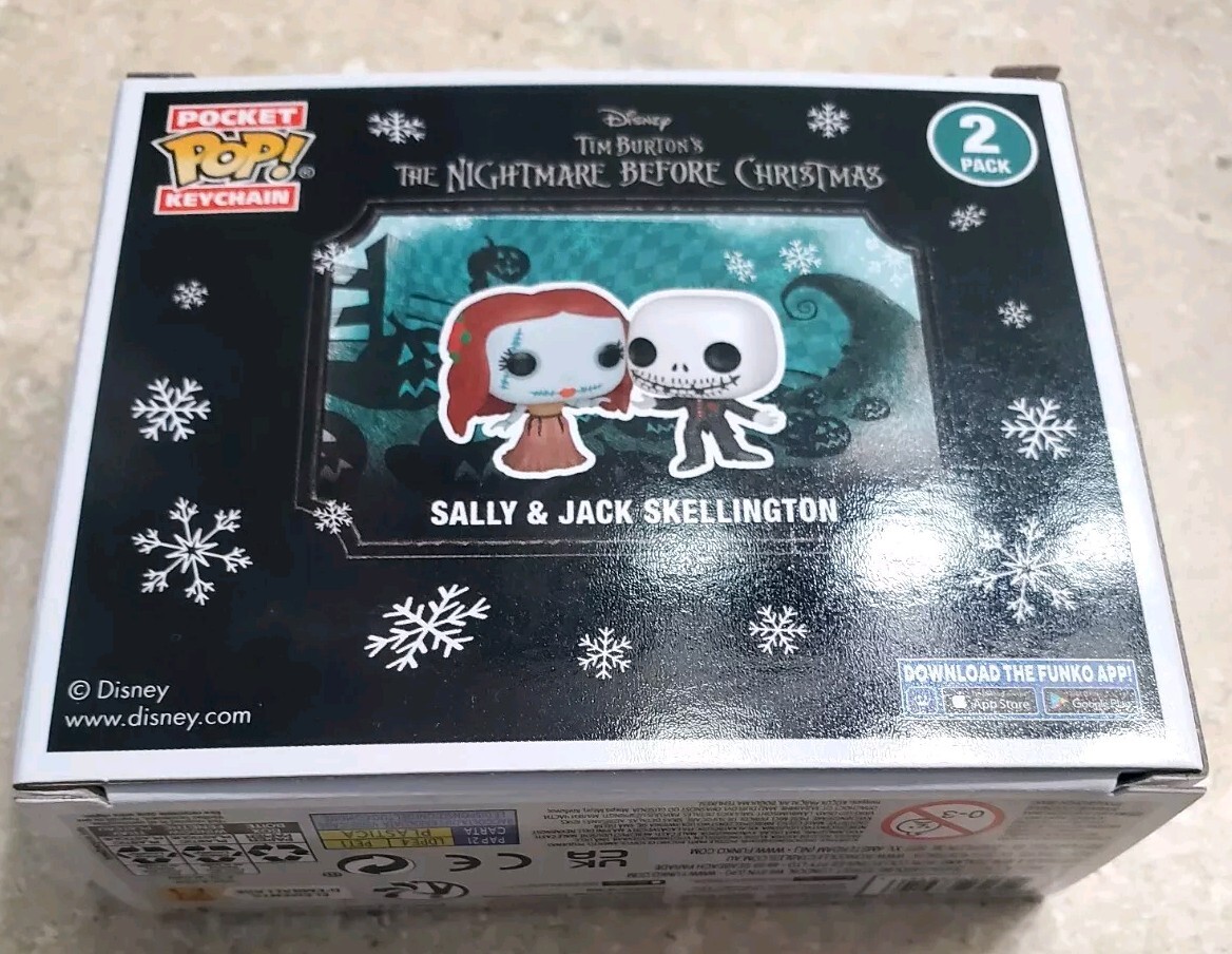 Roontin Nightmare Before Christmas Jack & Sally halsketting