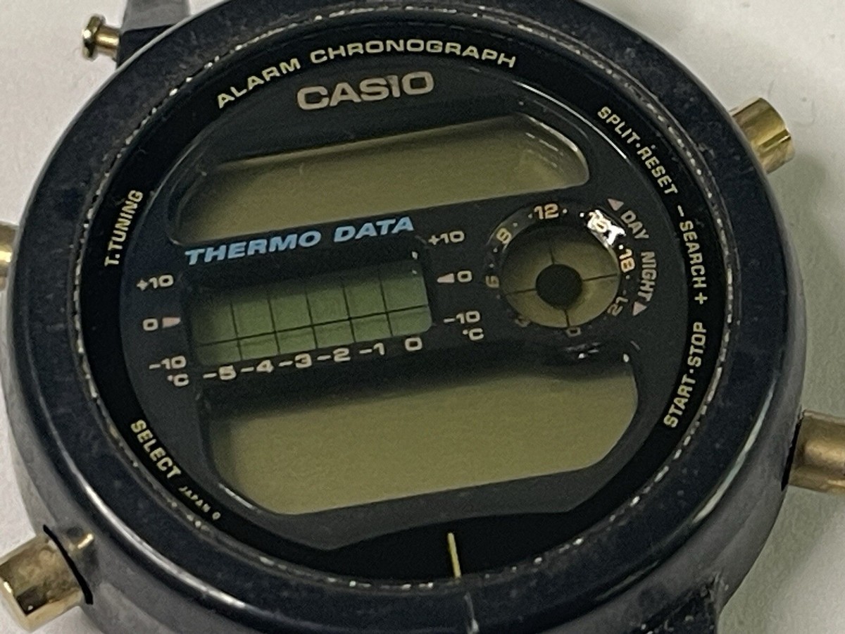 Vintage CASIO G Shock DW-6100 Thermo Sensor DIGITAL WATCH