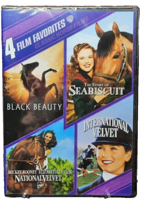 Classic Horse Films New & Sealed DVD Black Beauty Seabiscuit National Velvet