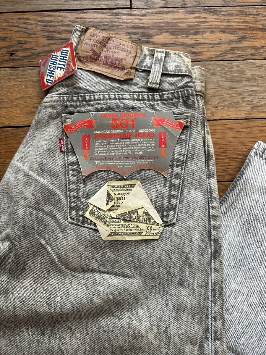 Vtg 1987 Deadstock Levi's 501 Button Fly Shrink To Fit Made Vtg 1987 Deadstock Levi's 501 Button Fly Shrink To Fit Made