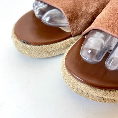 H By HALSTON Suede Flat Normal Espadrille Slides—SZ. 7 - Picture 3 of 14