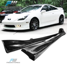 Fits 00-05 Toyota Celica VIP Style Side Skirt Rocker Panel Lip Unpainted PU