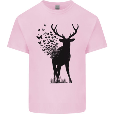 Abstrakt Schmetterling Hirsch Ökologie Umwelt Kinder T-Shirt Jungen Mädchen