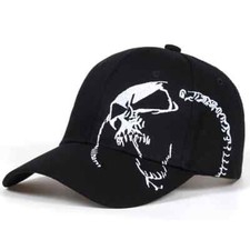 High Quality Unisex Cotton Outdoor Baseball Cap Skull Embroidery Snapback Hat