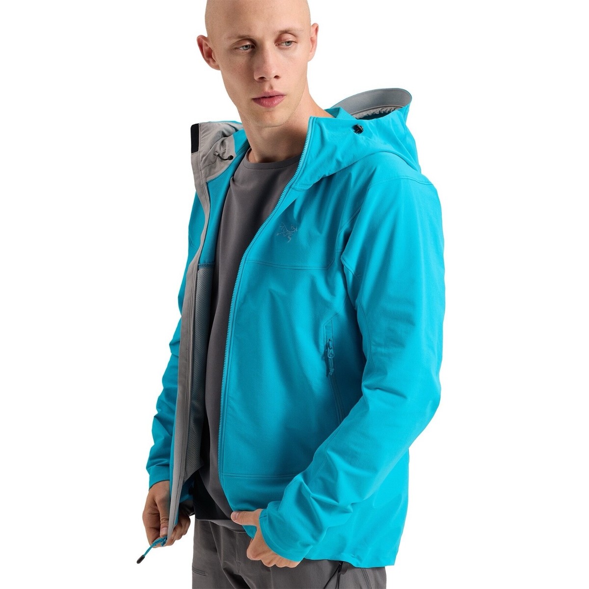 NWT Mens Arc'teryx Gamma Blue Tetra Softshell Hoody Jacket sz XXL