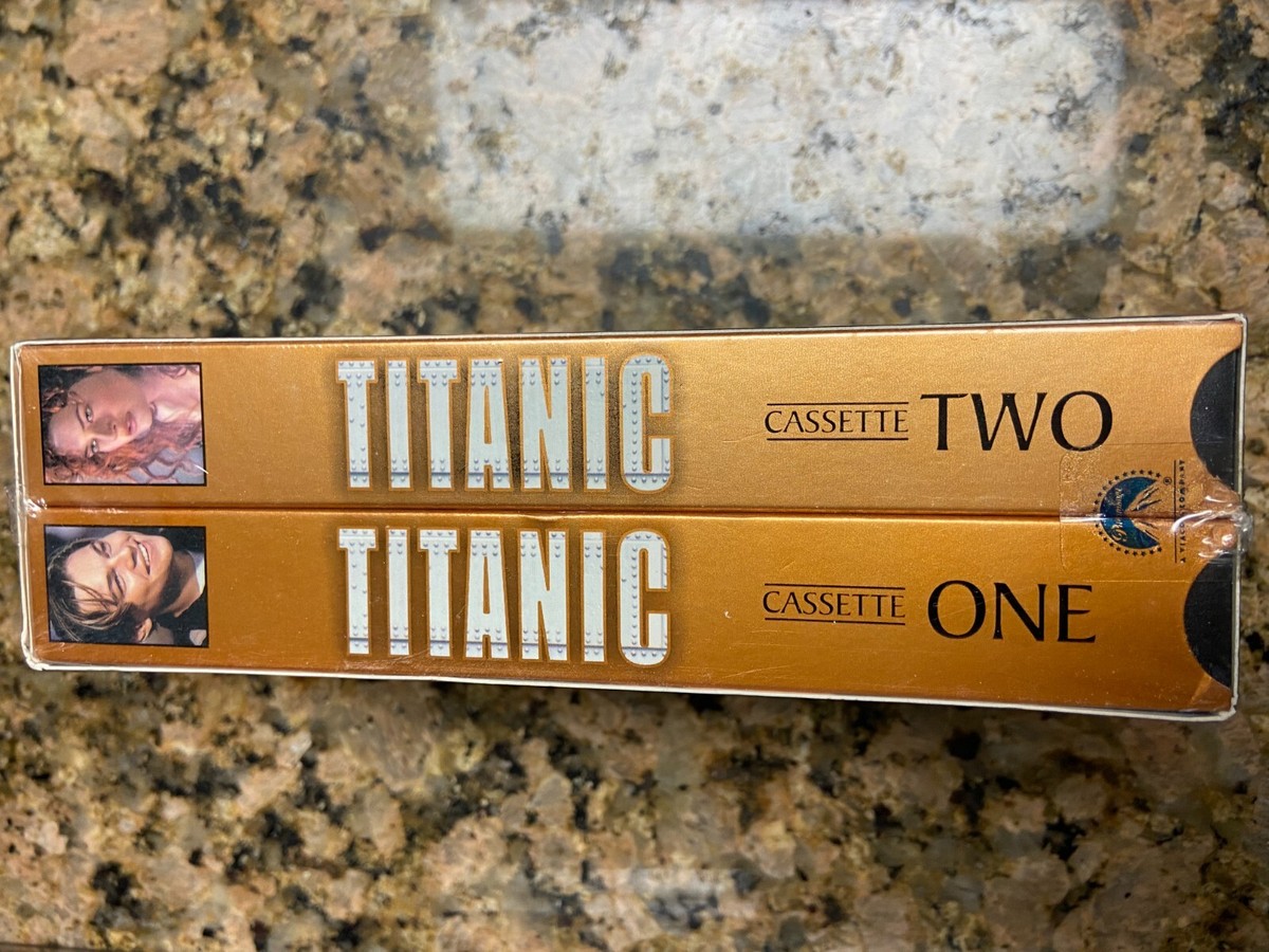Vintage TITANIC Double Widescreen Factory Sealed VHS Leonardo