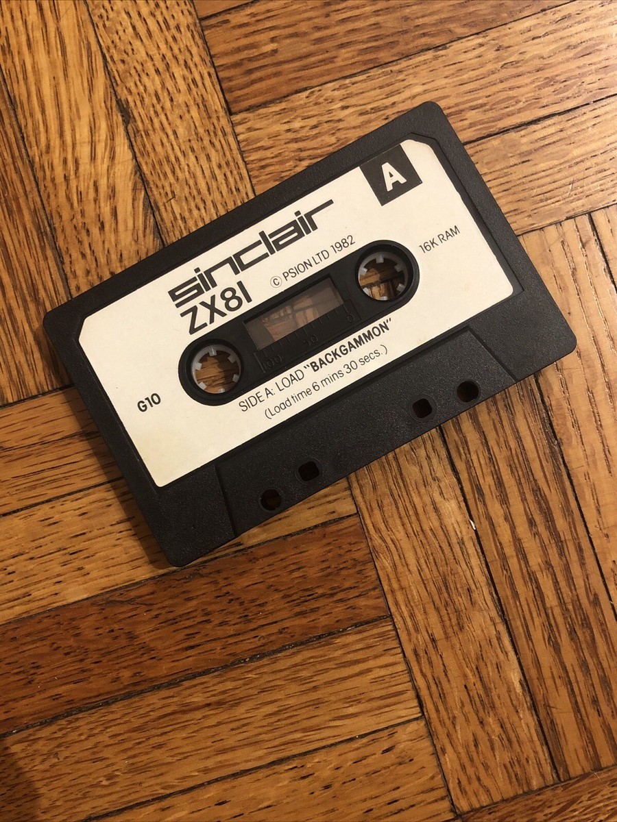 Sinclair ZX81 Backgammon Game Cassette By PSION - For 16K