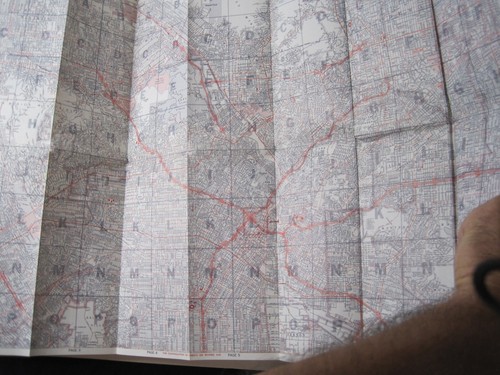 Tour With Texaco Map Los Angeles Street and Vicinity Map - Vintage - Picture 7 of 9