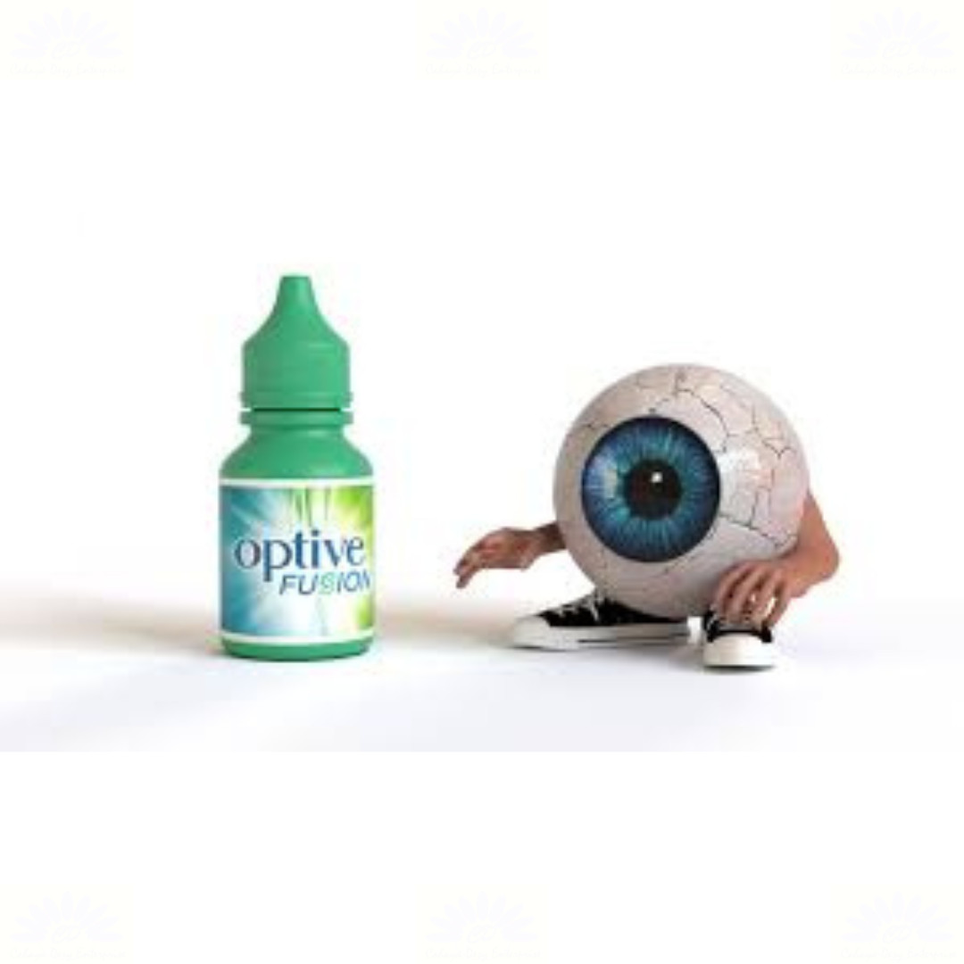 2 X Optive Fusion 10ml Lubricant Eye Drops - FREE SHIPPING