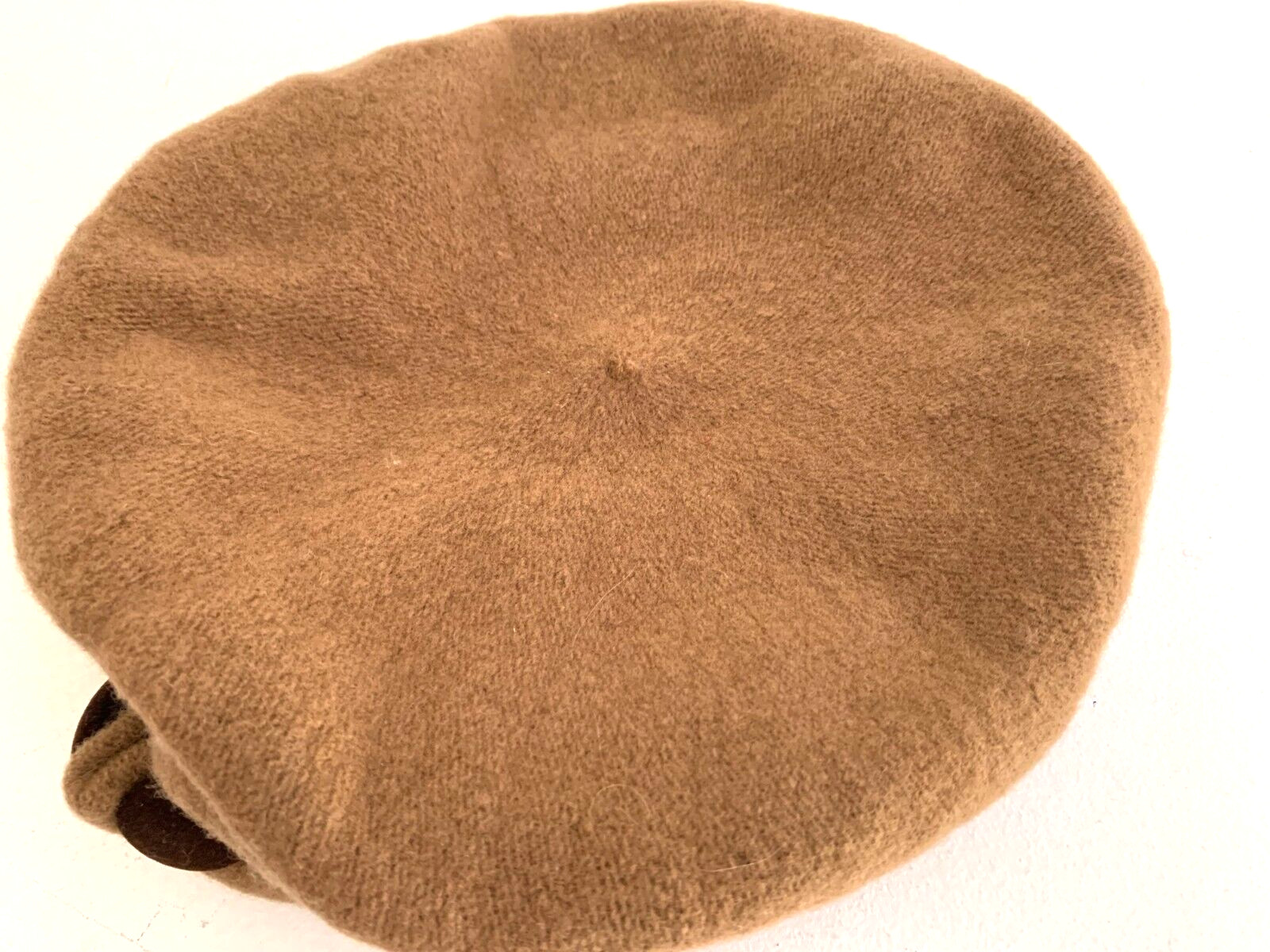 Solid Brown Hat 100% Wool Cloche Packable Velvet … - image 3