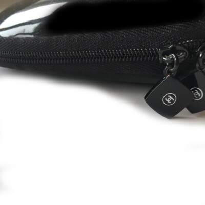 Chanel Black Maquillage Beauty Cosmetics Makeup Bag | eBay