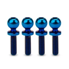 Jconcepts 5.5 x 10mm Titanium Ball-Stud Blue 4pc B7 B6 T6 SC6 DR10 SR10 51341