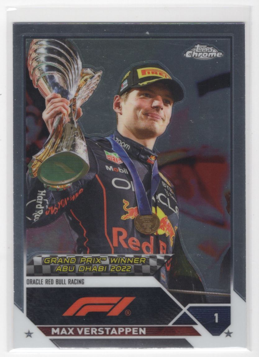 2023 Topps Chrome Formula 1 Max Verstappen Oracle Red Bull Racing #165
