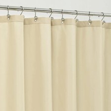 Stall Fabric Shower Curtain Liner Waterproof Soft  Lightweight Long Stall Size