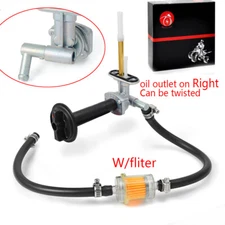 Fuel Valve Petcock W/ Fliter Lever Screw For Kawasaki Prairie 360 KVF360 KVF400