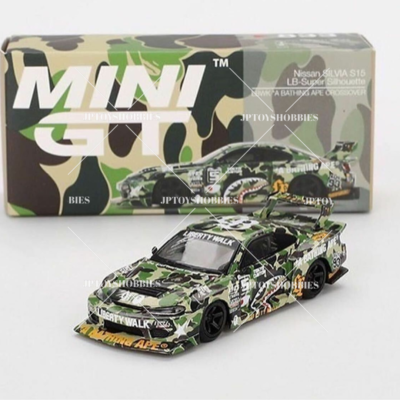 BAPE MINI GT ミニカー MINI GT × BAPE × LBWK Nissan Silvia GT-R Kenmeri Silhouette ER34