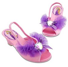 Disney Store Tangled Rapunzel Dressy Slippers Kid's Size 11/12