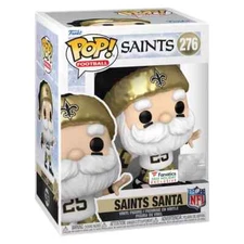 FUNKO POP! NEW ORLEANS SAINTS SANTA #276 FANATICS MAN CAVE CHRISTMAS GIFT RARE