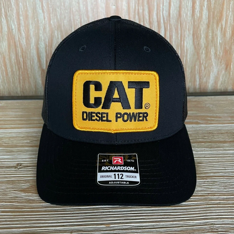 Винтажная нашивка Caterpillar CAT — Diesel Power — Richardson 112 черная - Изображение 4 из 4