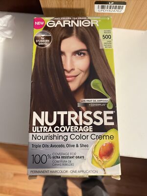 Garnier Nutrisse Ultra Coverage Permanent Hair Color Deep  Medium Brown 500