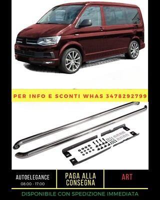 Trittbretter Rohren Seitenlichter Edelstahl Poliert Für VW T5 T6.1 Step Lang