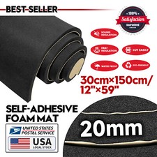 Adhesive Shock Absorber Neoprene Rubber Sheet Sponge Foam Pad Craft 4/5" Thick